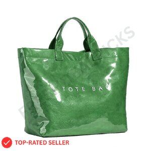 Clear PVC Tote Bag Large Capacity Hobo Shoulder Bag Y2K Retro Chic